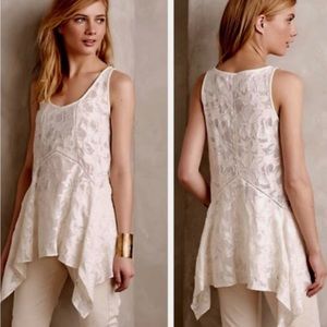 Anthropologie Vanessa & Virginia Lace Cotton Top